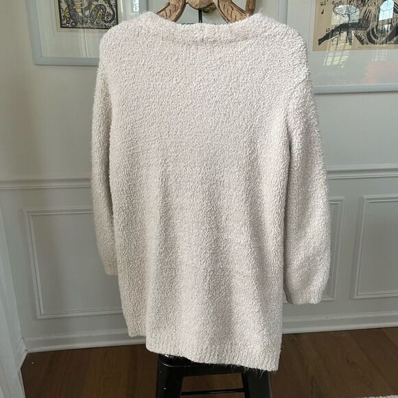 Stitch Fix Skies Are Blue Soft Shaggy Chunky Cardigan Ivory L - Picture 8 of 8